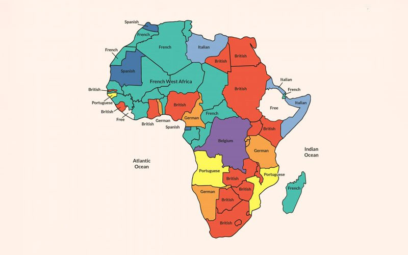 Bản đồ các nước Châu Phi